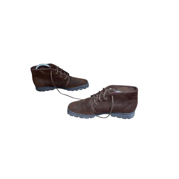 Keds Brown Suede Leather “Chukka” Ankle Boots Square Toe Booties Women's Size 6 - Picture 2 of 4